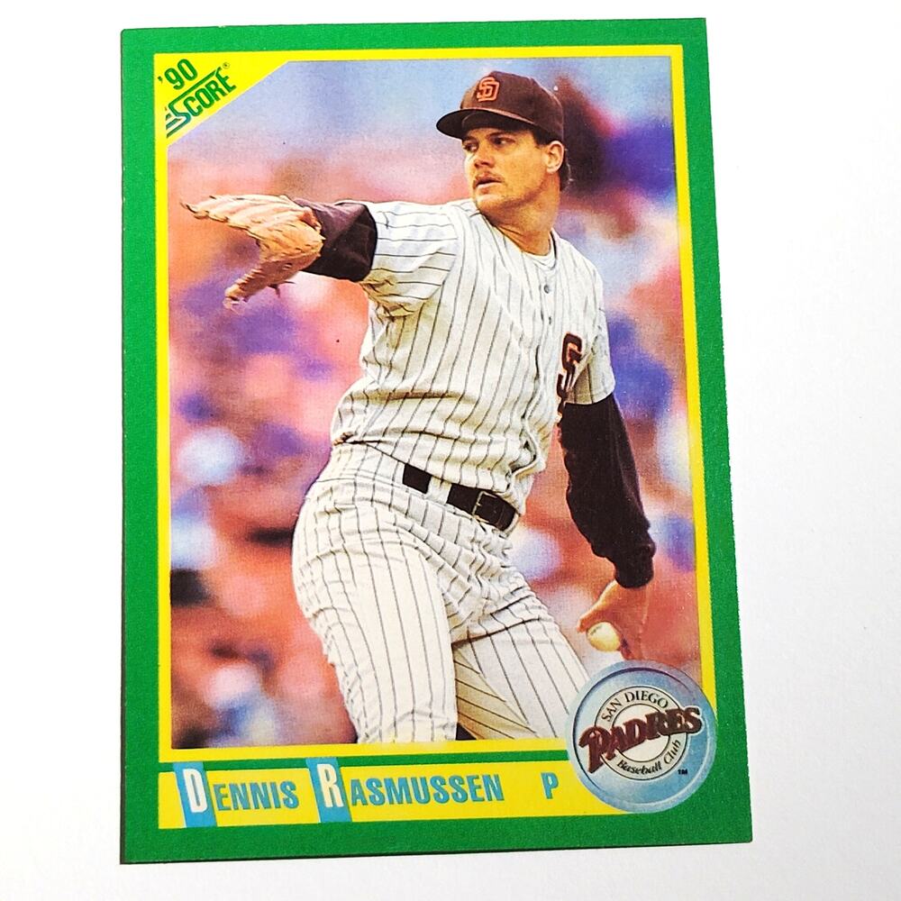 1990 Score Dennis Rasmussen Card No. 129 San Diego Padres P VG/EX